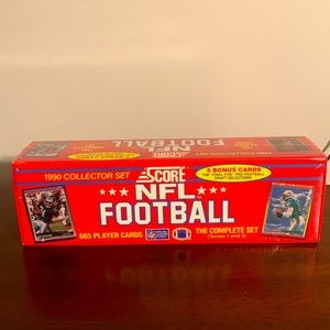 Brand new, still in wrapping 1990 NFL collector set
